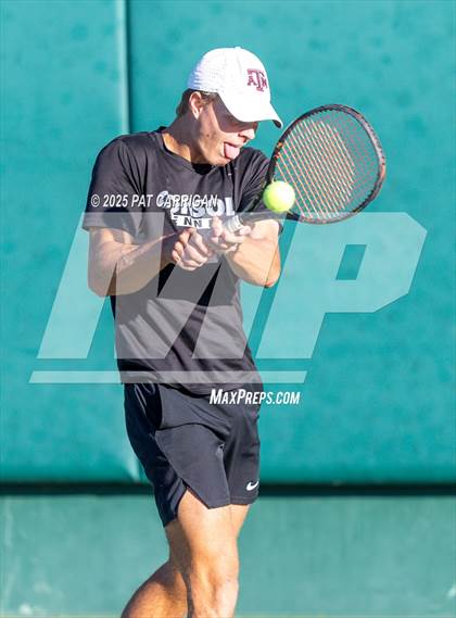 Thumbnail 3 in Flour Bluff vs A&M Consolidated (UIL 5A Tennis Semifinal) photogallery.