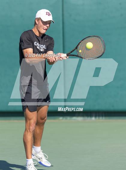 Thumbnail 3 in Flour Bluff vs A&M Consolidated (UIL 5A Tennis Semifinal) photogallery.