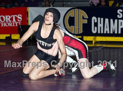 Thumbnail 2 in CIF State Girls Wrestling Championships (Finals) photogallery.