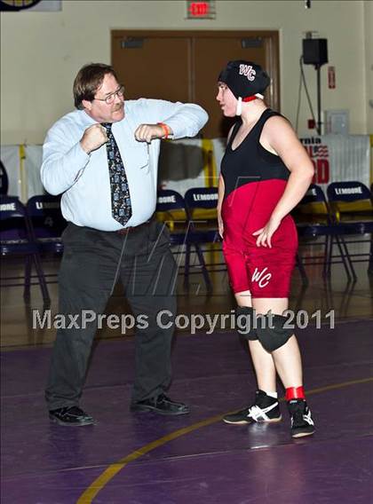Thumbnail 3 in CIF State Girls Wrestling Championships (Finals) photogallery.