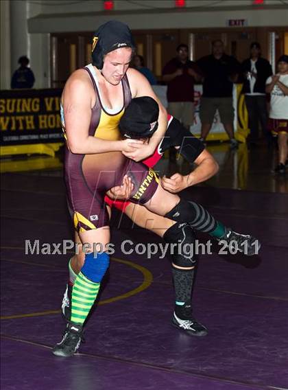Thumbnail 1 in CIF State Girls Wrestling Championships (Finals) photogallery.