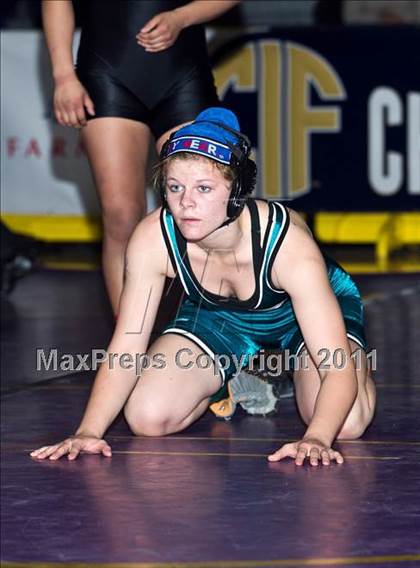 Thumbnail 2 in CIF State Girls Wrestling Championships (Finals) photogallery.
