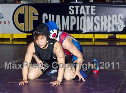 Thumbnail 2 in CIF State Girls Wrestling Championships (Finals) photogallery.