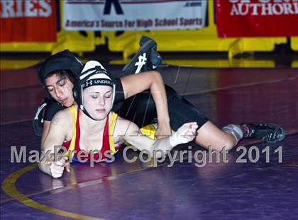 Thumbnail 3 in CIF State Girls Wrestling Championships (Finals) photogallery.