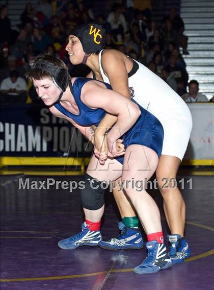 Thumbnail 2 in CIF State Girls Wrestling Championships (Finals) photogallery.
