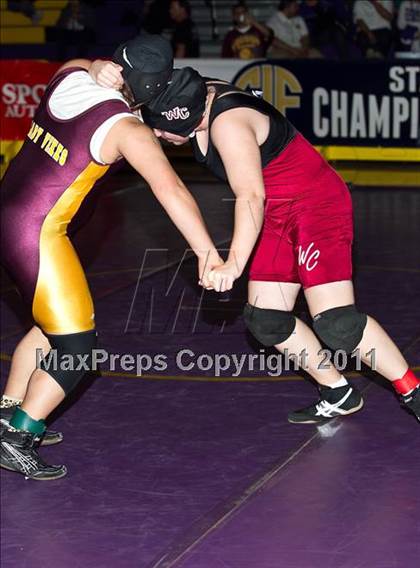 Thumbnail 1 in CIF State Girls Wrestling Championships (Finals) photogallery.