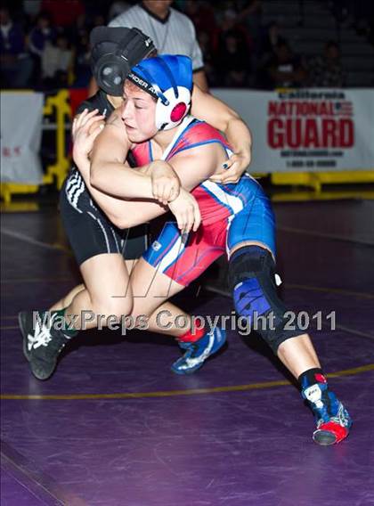 Thumbnail 3 in CIF State Girls Wrestling Championships (Finals) photogallery.