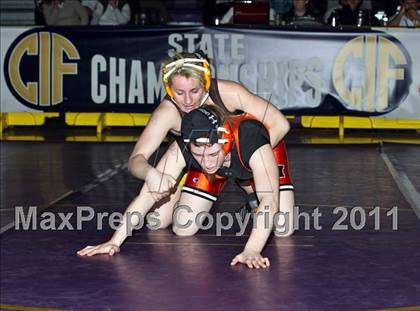 Thumbnail 3 in CIF State Girls Wrestling Championships (Finals) photogallery.