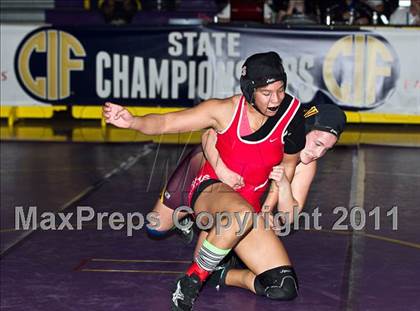 Thumbnail 3 in CIF State Girls Wrestling Championships (Finals) photogallery.