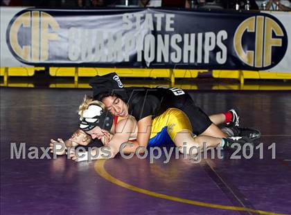 Thumbnail 2 in CIF State Girls Wrestling Championships (Finals) photogallery.