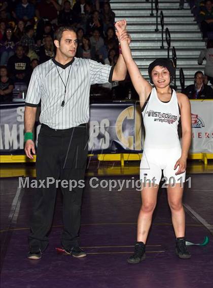 Thumbnail 1 in CIF State Girls Wrestling Championships (Finals) photogallery.