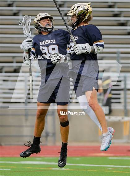 Thumbnail 2 in St. John Bosco @ Oak Park (CIF-SS Division 2 Round 1) photogallery.