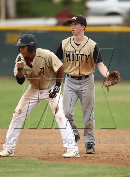 Thumbnail 2 in Alemany vs Archbishop Mitty (The California Classic) photogallery.