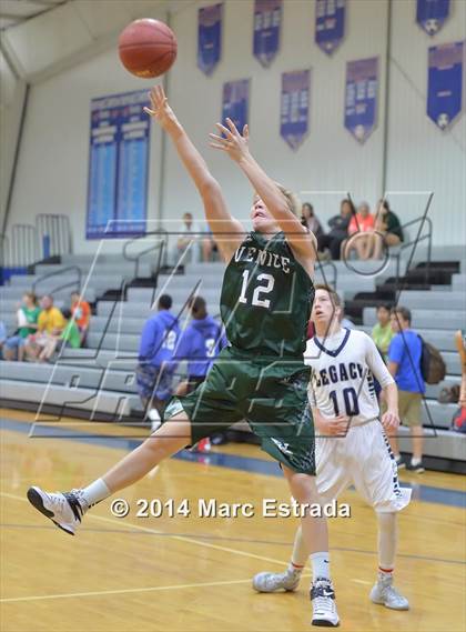 Thumbnail 2 in Legacy Christian Academy vs Venice 2014 Mustang Christmas Tournament photogallery.
