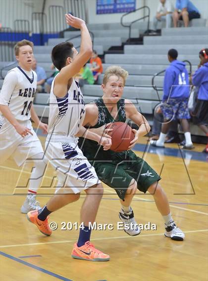 Thumbnail 3 in Legacy Christian Academy vs Venice 2014 Mustang Christmas Tournament photogallery.