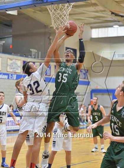 Thumbnail 2 in Legacy Christian Academy vs Venice 2014 Mustang Christmas Tournament photogallery.