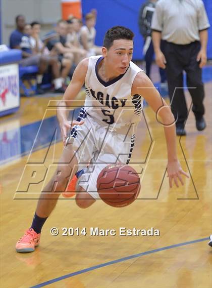 Thumbnail 3 in Legacy Christian Academy vs Venice 2014 Mustang Christmas Tournament photogallery.
