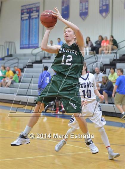 Thumbnail 1 in Legacy Christian Academy vs Venice 2014 Mustang Christmas Tournament photogallery.
