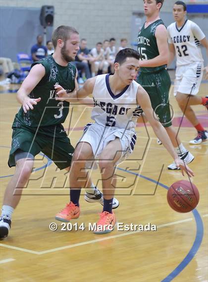 Thumbnail 2 in Legacy Christian Academy vs Venice 2014 Mustang Christmas Tournament photogallery.