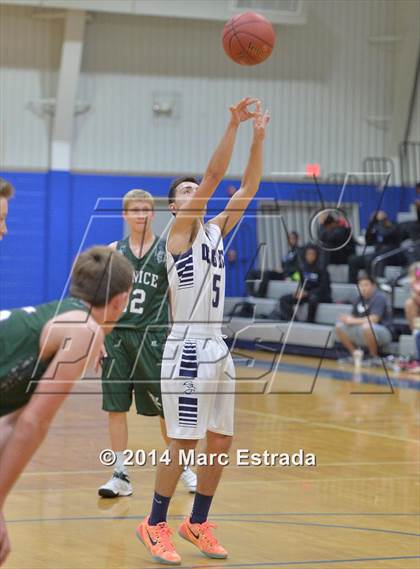 Thumbnail 3 in Legacy Christian Academy vs Venice 2014 Mustang Christmas Tournament photogallery.