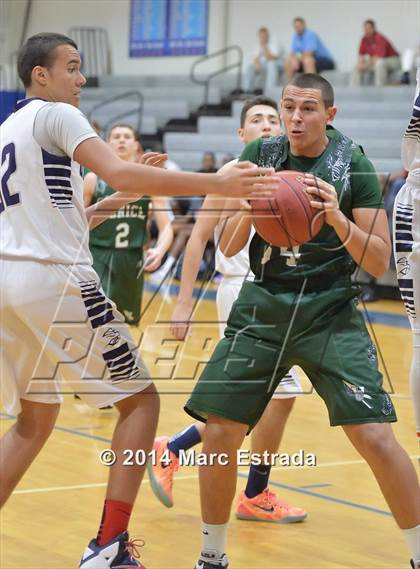 Thumbnail 2 in Legacy Christian Academy vs Venice 2014 Mustang Christmas Tournament photogallery.
