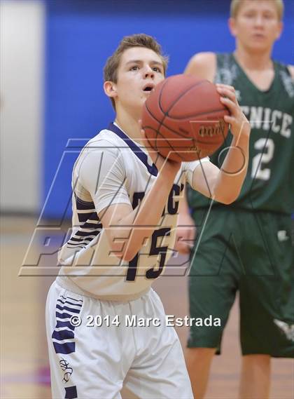 Thumbnail 3 in Legacy Christian Academy vs Venice 2014 Mustang Christmas Tournament photogallery.