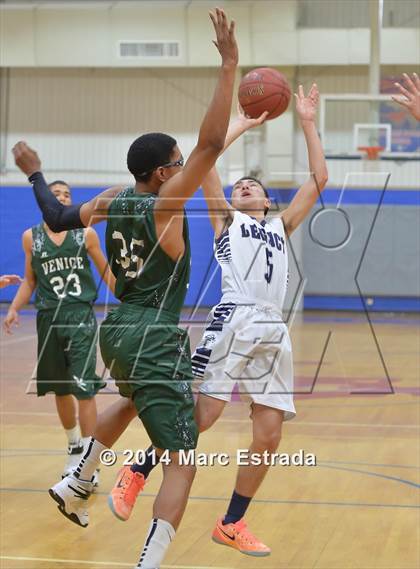 Thumbnail 2 in Legacy Christian Academy vs Venice 2014 Mustang Christmas Tournament photogallery.