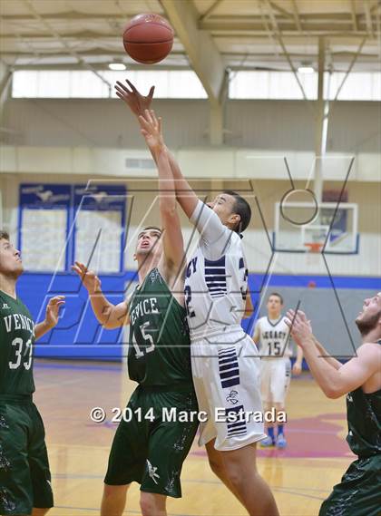 Thumbnail 3 in Legacy Christian Academy vs Venice 2014 Mustang Christmas Tournament photogallery.