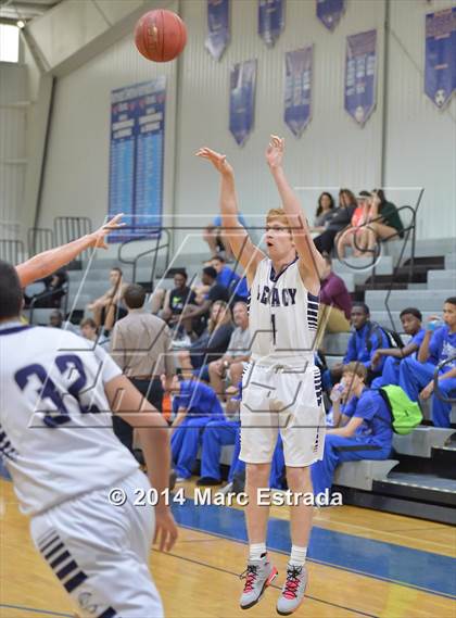 Thumbnail 1 in Legacy Christian Academy vs Venice 2014 Mustang Christmas Tournament photogallery.