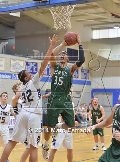 Thumbnail 1 in Legacy Christian Academy vs Venice 2014 Mustang Christmas Tournament photogallery.