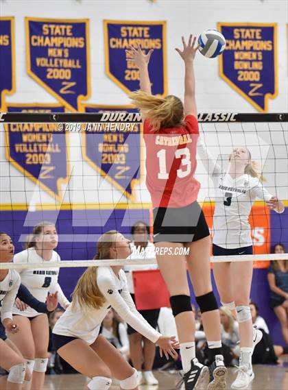 Thumbnail 1 in Cathedral Catholic vs. Marin Catholic (Durango Fall Classic) photogallery.
