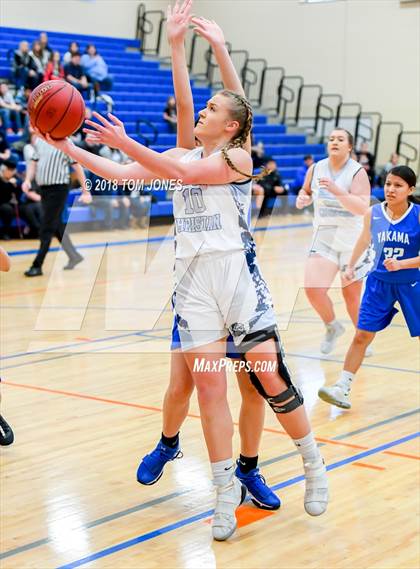 Thumbnail 1 in Rainier Christian vs. Yakama Nation Tribal (WIAA 1B Regional Playoff) photogallery.