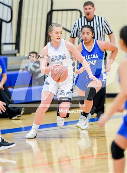 Thumbnail 3 in Rainier Christian vs. Yakama Nation Tribal (WIAA 1B Regional Playoff) photogallery.