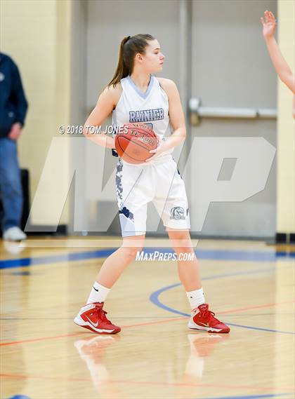 Thumbnail 1 in Rainier Christian vs. Yakama Nation Tribal (WIAA 1B Regional Playoff) photogallery.