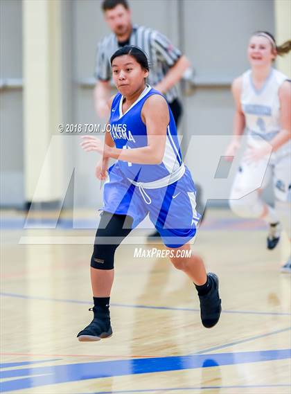 Thumbnail 3 in Rainier Christian vs. Yakama Nation Tribal (WIAA 1B Regional Playoff) photogallery.