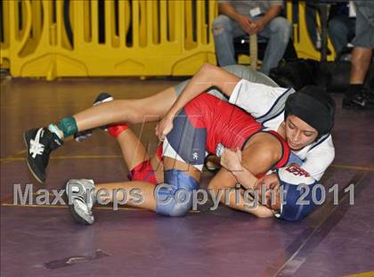 Thumbnail 2 in CIF State Girls Wrestling Championships (Consolation 1 - Round 4) photogallery.