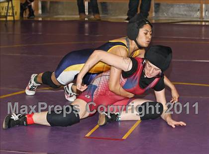Thumbnail 3 in CIF State Girls Wrestling Championships (Consolation 1 - Round 4) photogallery.