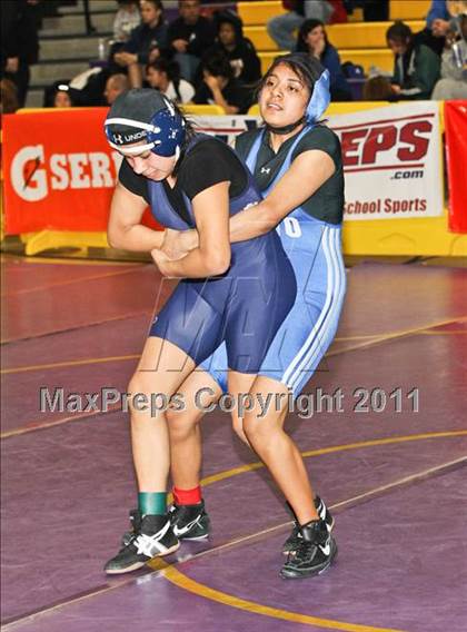 Thumbnail 2 in CIF State Girls Wrestling Championships (Consolation 1 - Round 4) photogallery.