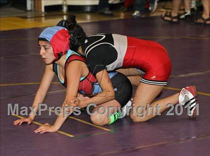 Thumbnail 2 in CIF State Girls Wrestling Championships (Consolation 1 - Round 4) photogallery.