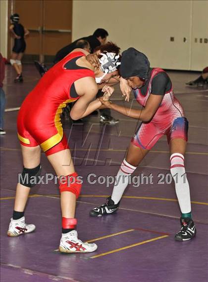 Thumbnail 2 in CIF State Girls Wrestling Championships (Consolation 1 - Round 4) photogallery.