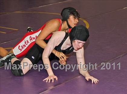 Thumbnail 2 in CIF State Girls Wrestling Championships (Consolation 1 - Round 4) photogallery.