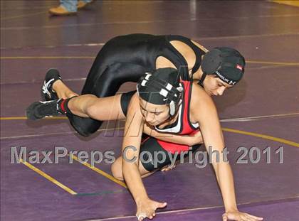 Thumbnail 2 in CIF State Girls Wrestling Championships (Consolation 1 - Round 4) photogallery.
