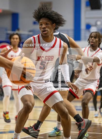Thumbnail 3 in NC GBB Academy National vs. Trinity Christian (Hoops and Dreams) photogallery.