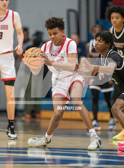 Thumbnail 2 in NC GBB Academy National vs. Trinity Christian (Hoops and Dreams) photogallery.