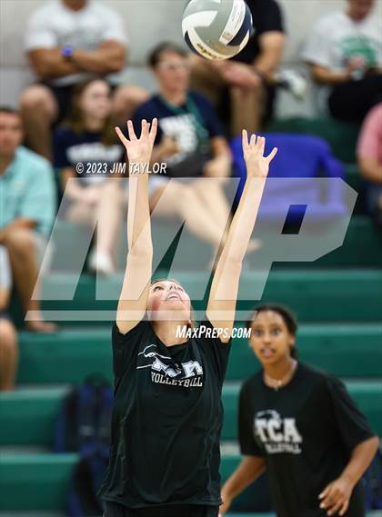 Thumbnail 3 in Trinity Christian vs All Saints (scrimmage) photogallery.