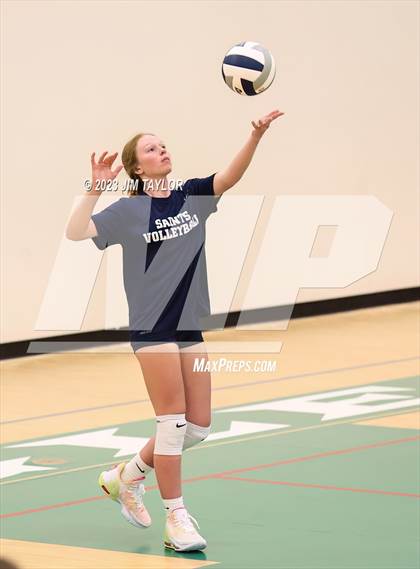 Thumbnail 2 in Trinity Christian vs All Saints (scrimmage) photogallery.
