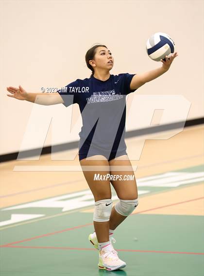 Thumbnail 2 in Trinity Christian vs All Saints (scrimmage) photogallery.