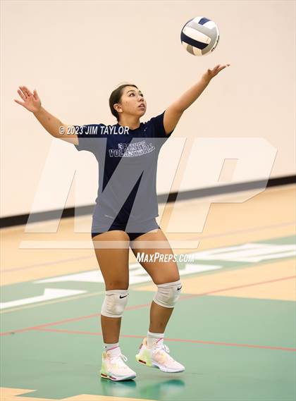 Thumbnail 2 in Trinity Christian vs All Saints (scrimmage) photogallery.