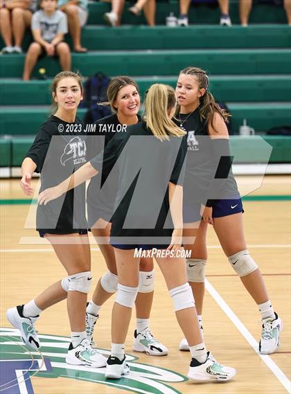 Thumbnail 1 in Trinity Christian vs All Saints (scrimmage) photogallery.
