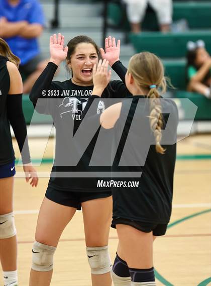 Thumbnail 2 in Trinity Christian vs All Saints (scrimmage) photogallery.